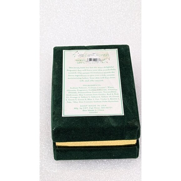 Winter Forest Scented Slate Soap Gift Box 12 Oz by CST Green & Gold Felt Box - Picture 4 of 5